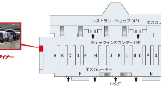 第2ターミナル 3F 北出発口