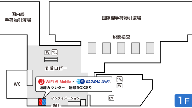 第3ターミナル 1F 出口付近